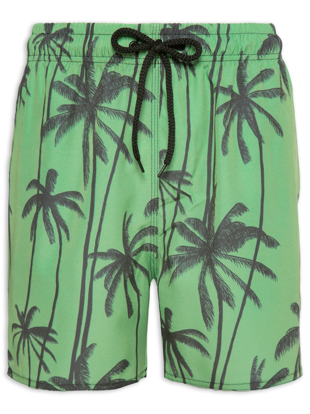 Short Masculino Beachwear Estampa Coqueiro - Verde