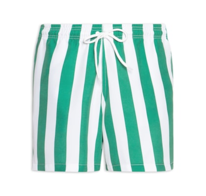 Short Masculino Beachwear Estampa Listra - Verde