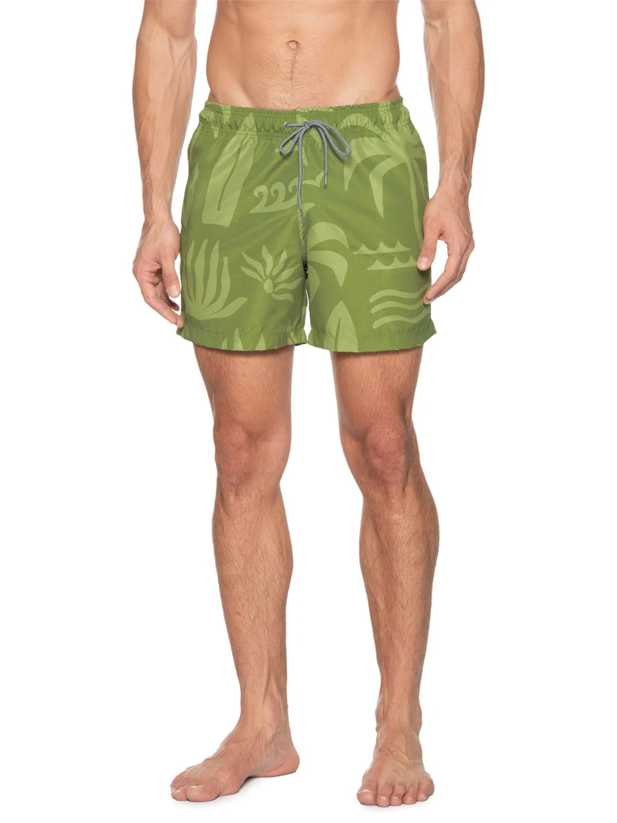 Short Masculino Beachwear Estampa Praia Verde '2 Essential