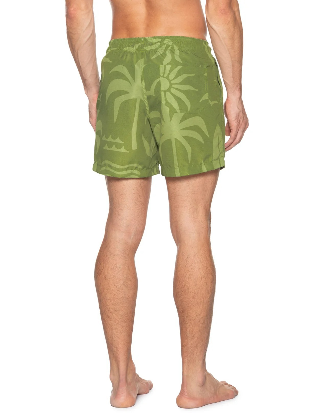 Short Masculino Beachwear Estampa Praia Verde '2 Essential