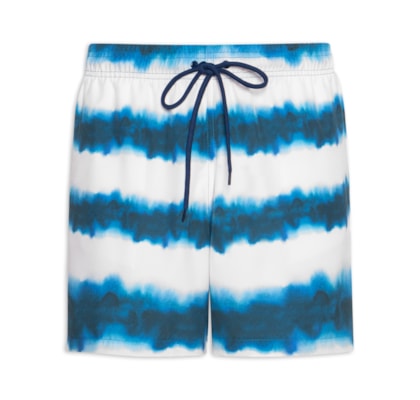 Short Masculino Beachwear Estampa Tie Dye - Azul