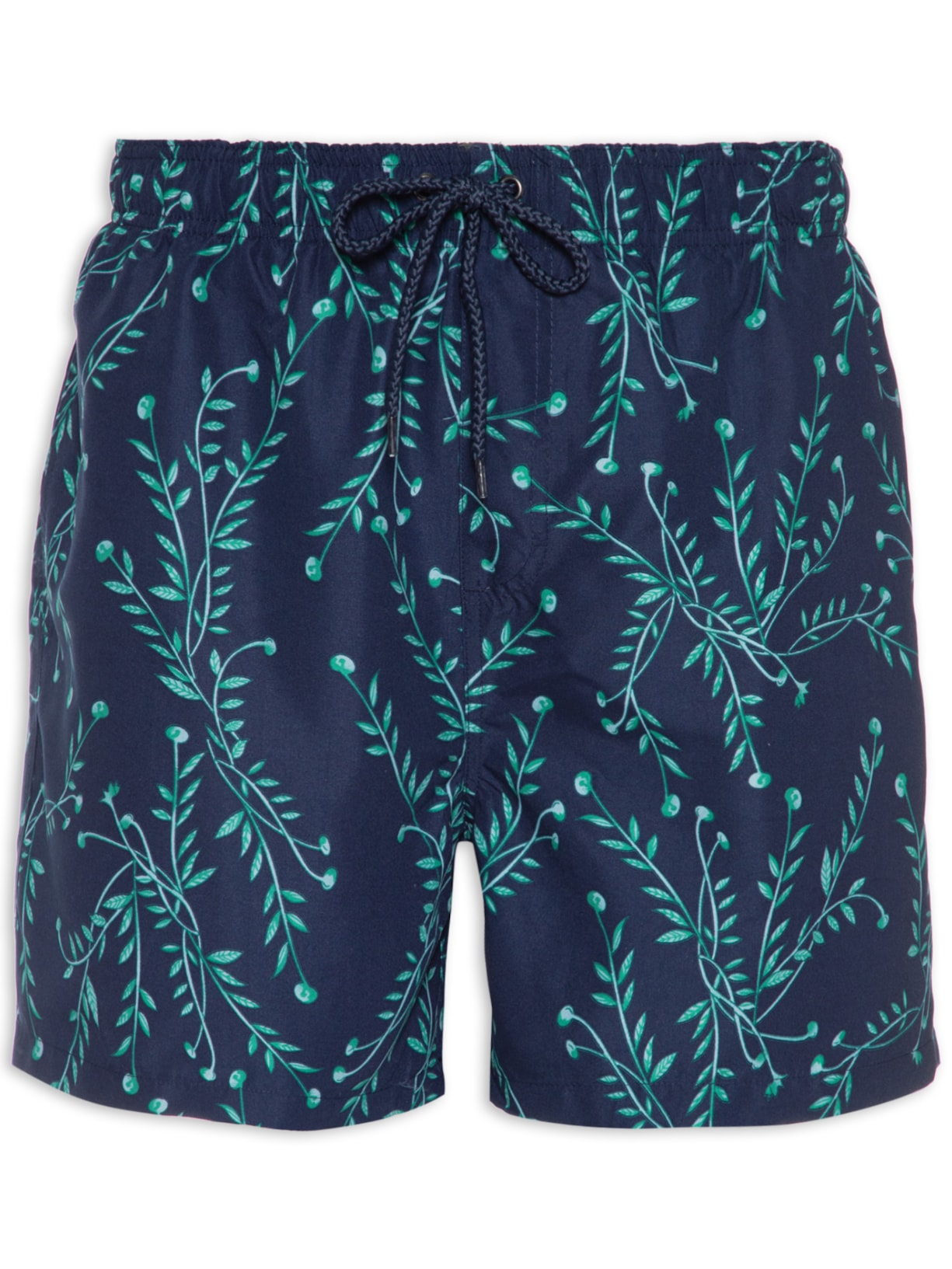 Short Masculino Beachwear Estampado - Azul