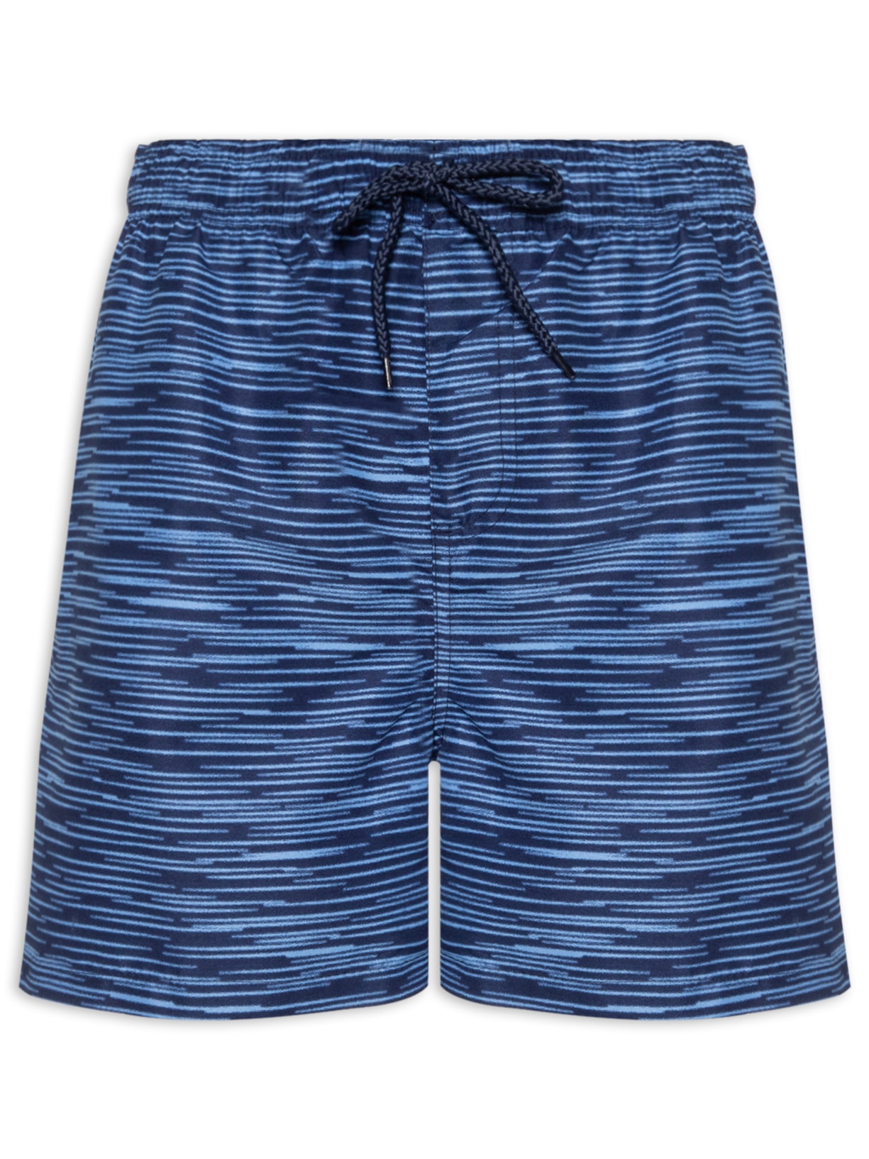 Short Masculino Beachwear Estampado - Azul