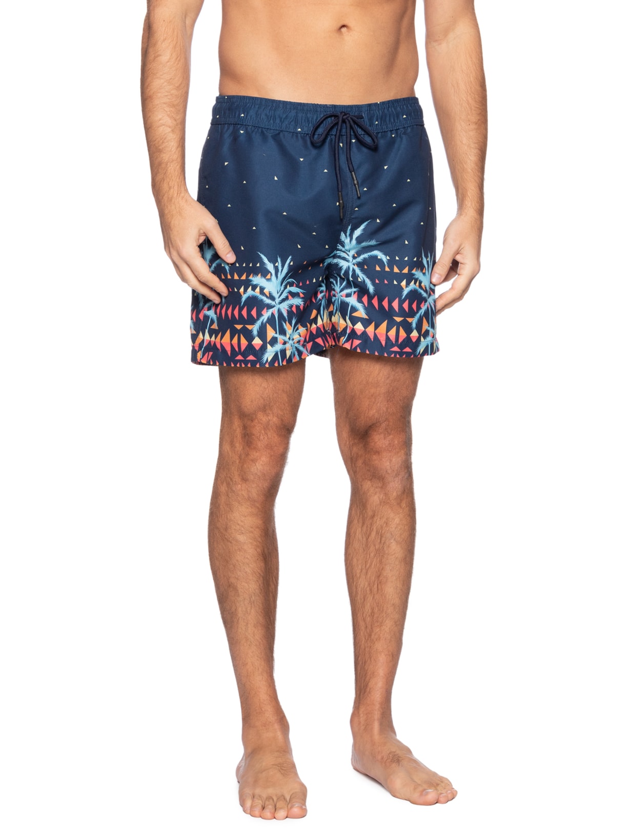 Short Masculino Beachwear Estampado Azul '2 Essential