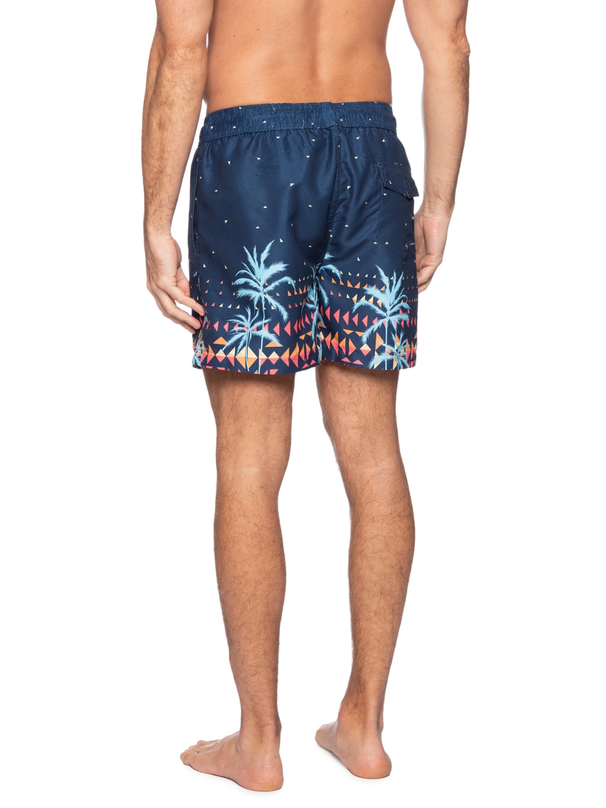 Short Masculino Beachwear Estampado Azul '2 Essential