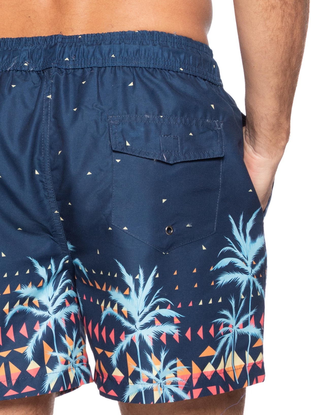 Short Masculino Beachwear Estampado Azul '2 Essential