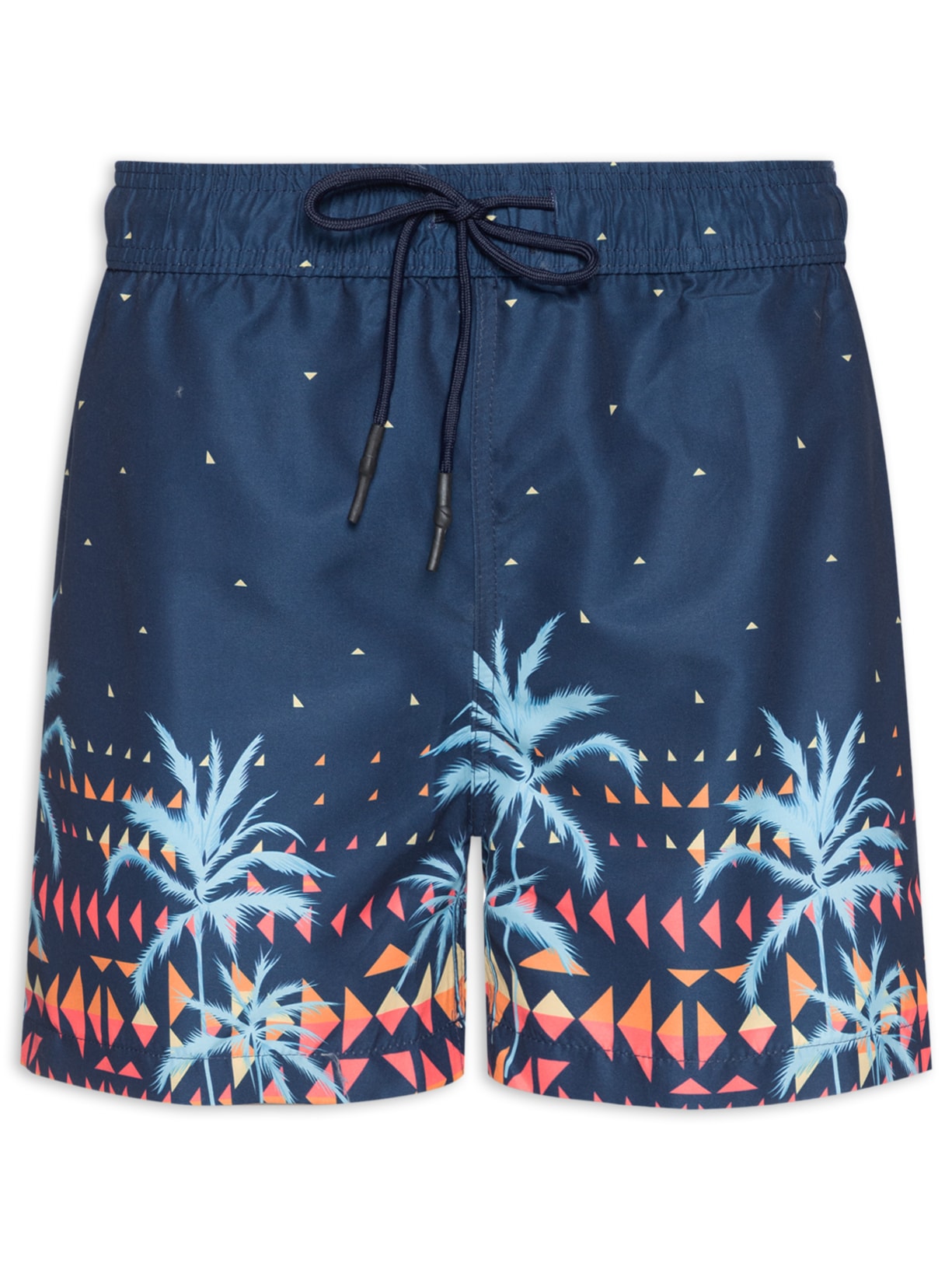Short Masculino Beachwear Estampado - Azul