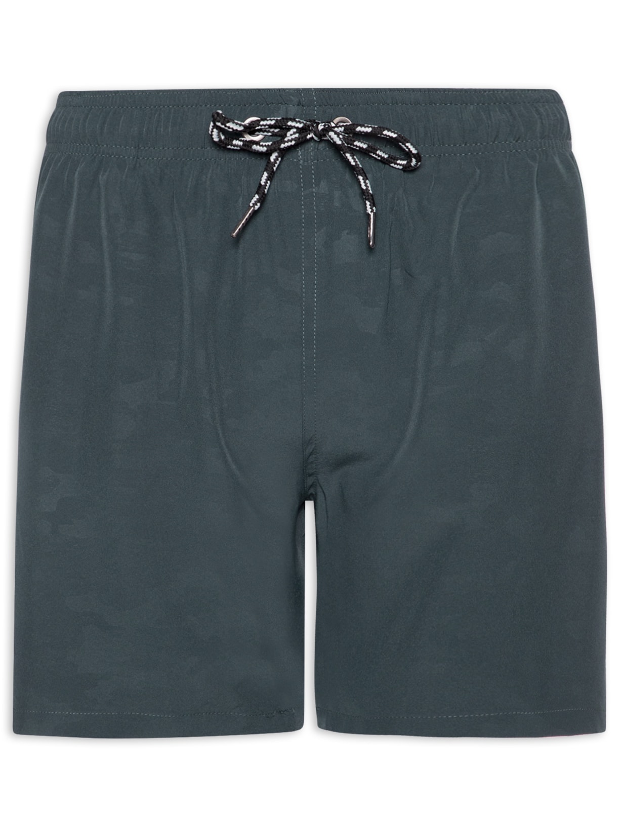 Short Masculino Beachwear Estampado Cinza Basiq Men