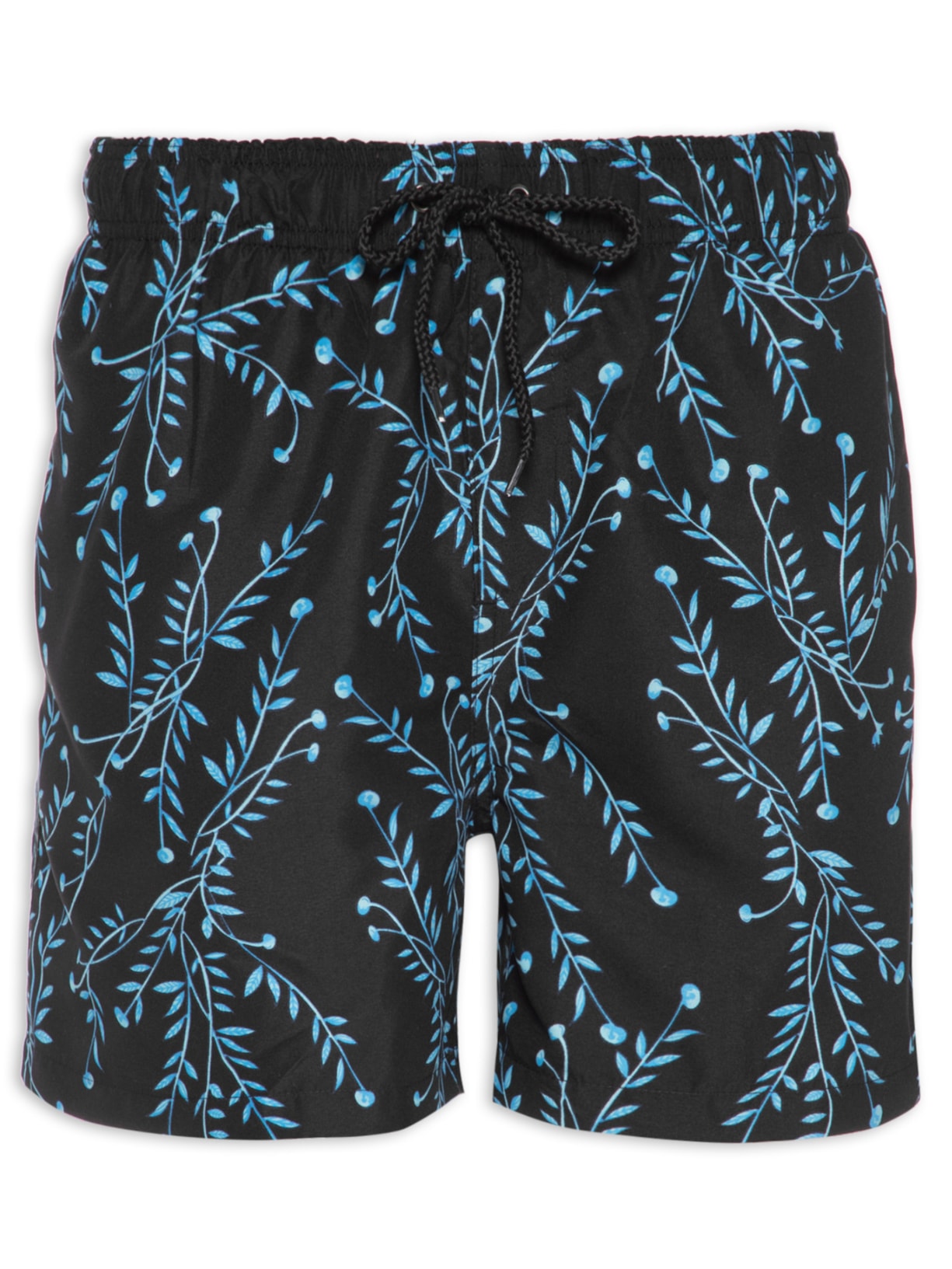 Short Masculino Beachwear Estampado Preto '2 Essential