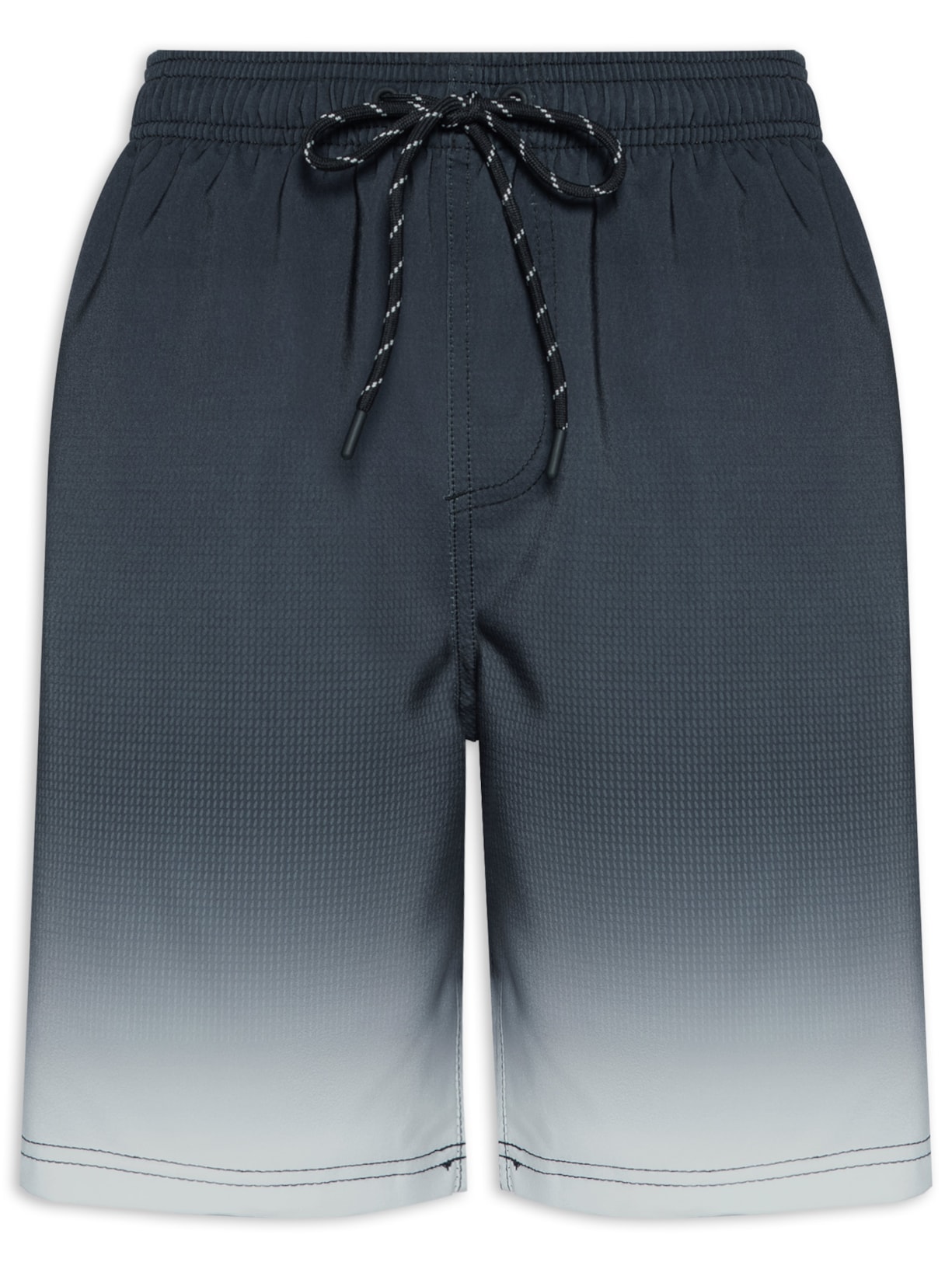 Short Masculino Beachwear Estampado - Preto