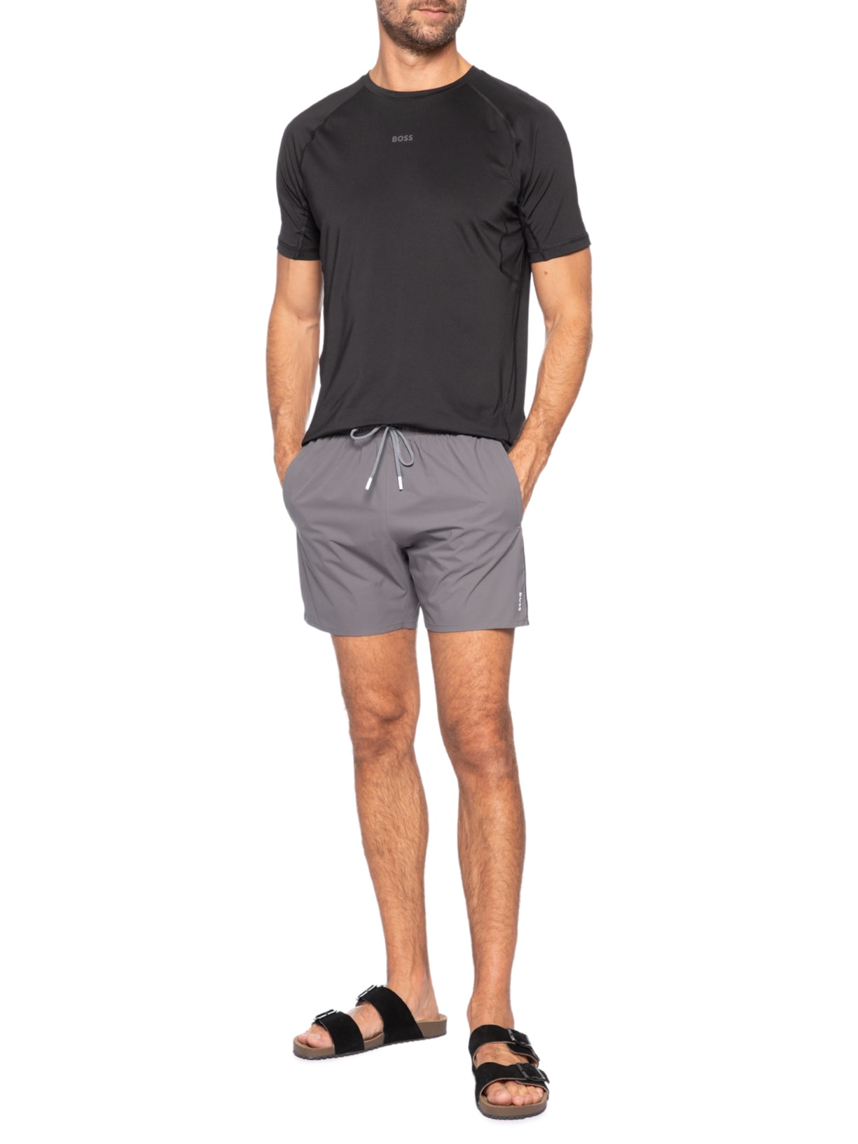 Short Masculino Beachwear Iconic Cinza Boss