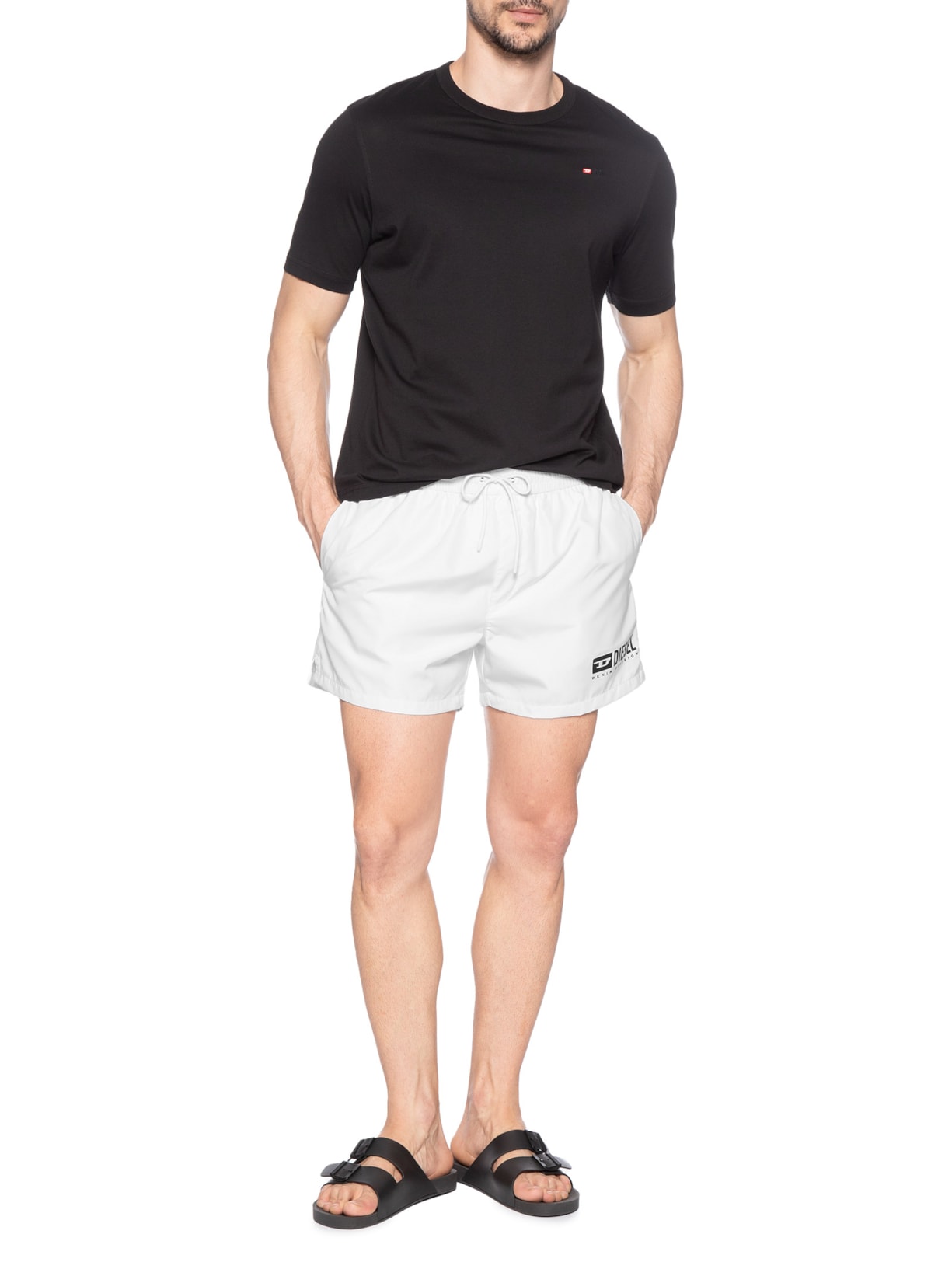 Short Masculino Beachwear Ken-37-D-Box Branco Diesel