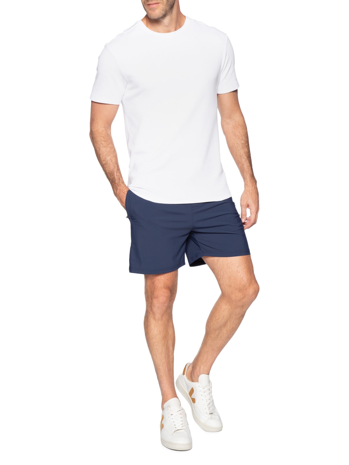 Short Masculino Beachwear Liso Azul '2 Essential