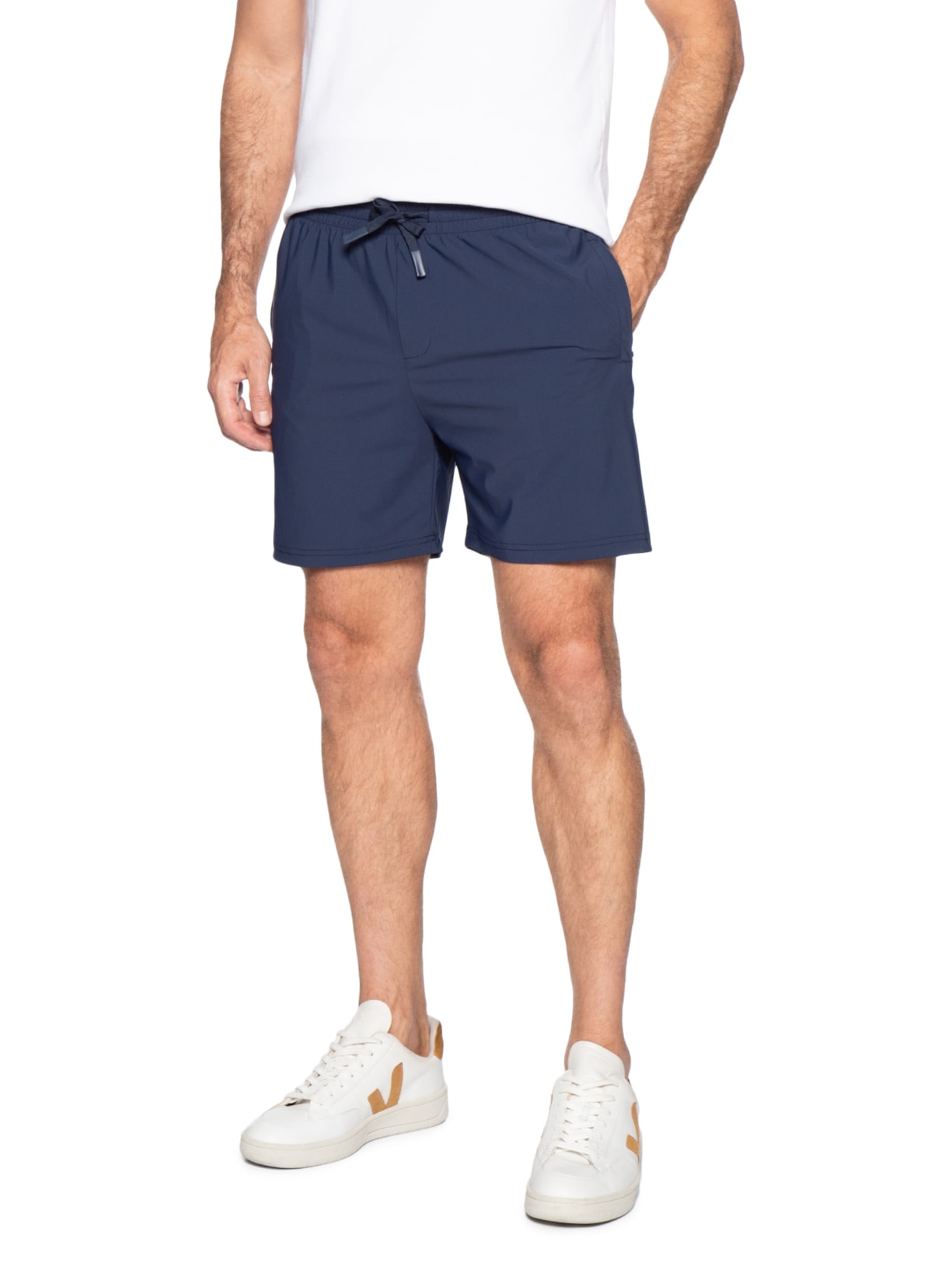 Short Masculino Beachwear Liso Azul '2 Essential