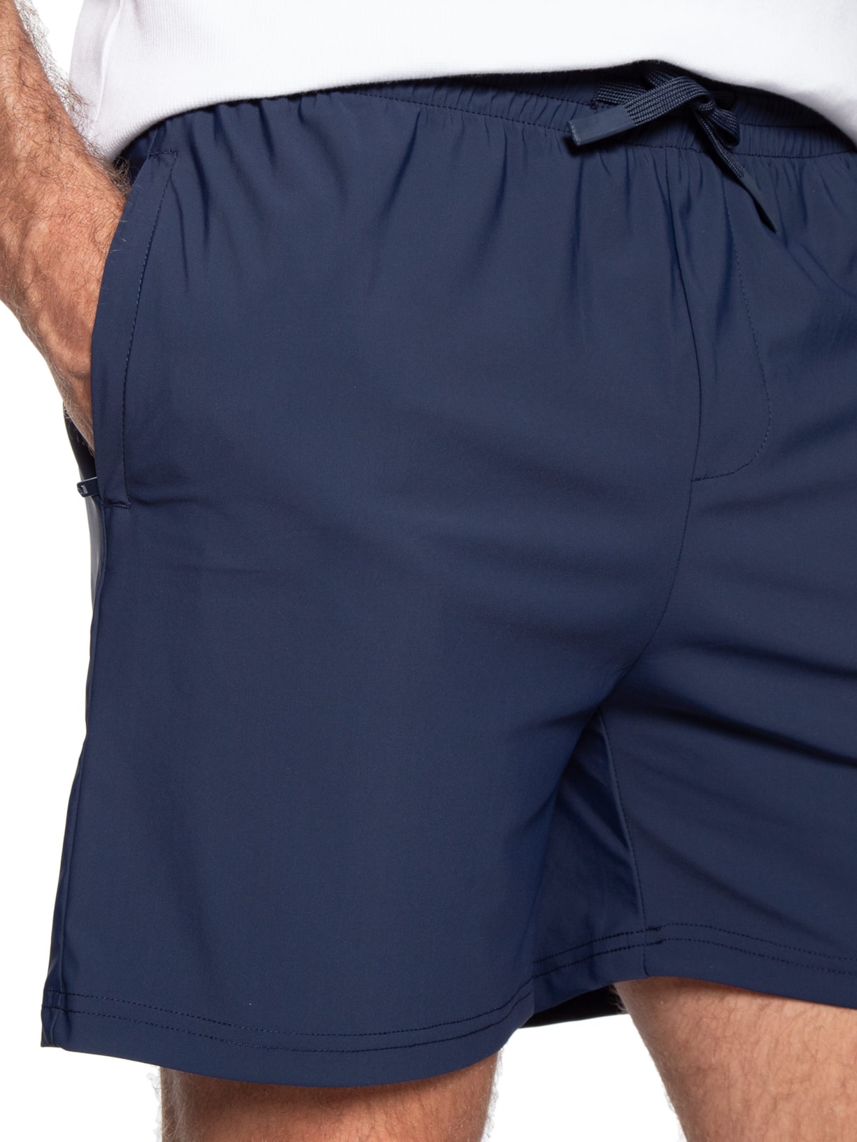 Short Masculino Beachwear Liso Azul '2 Essential