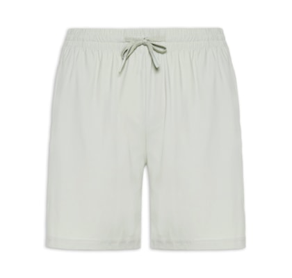 Short Masculino Beachwear Liso - Cinza
