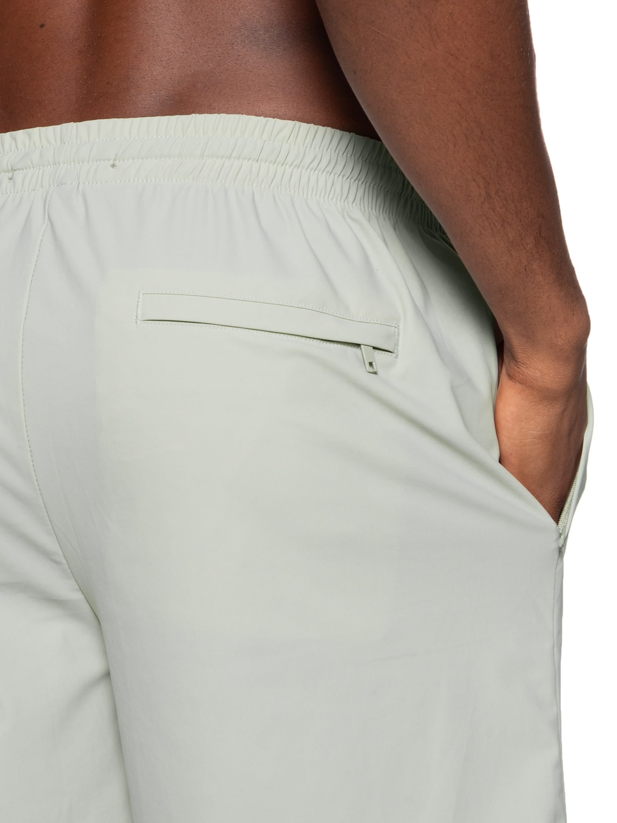 Short Masculino Beachwear Liso Cinza '2 Essential