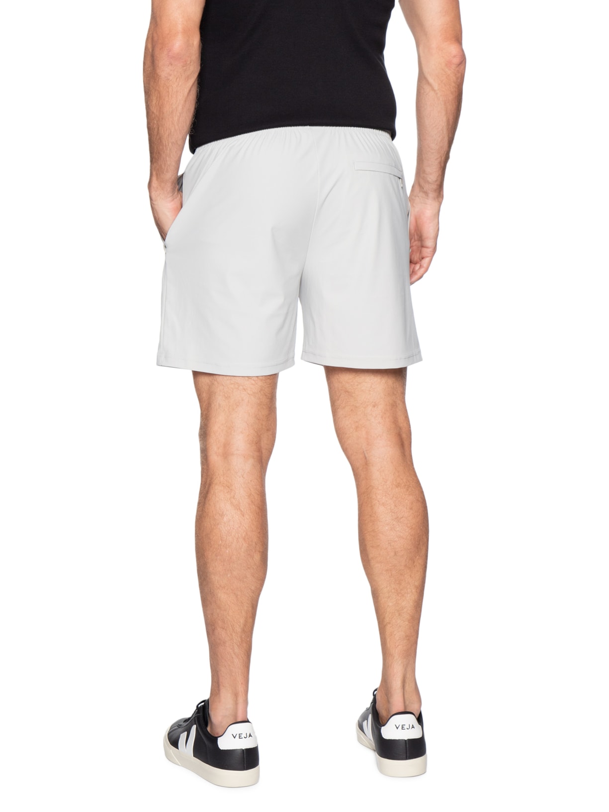 Short Masculino Beachwear Liso Cinza '2 Essential