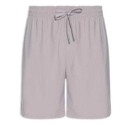 Short Masculino Beachwear Liso - Cinza