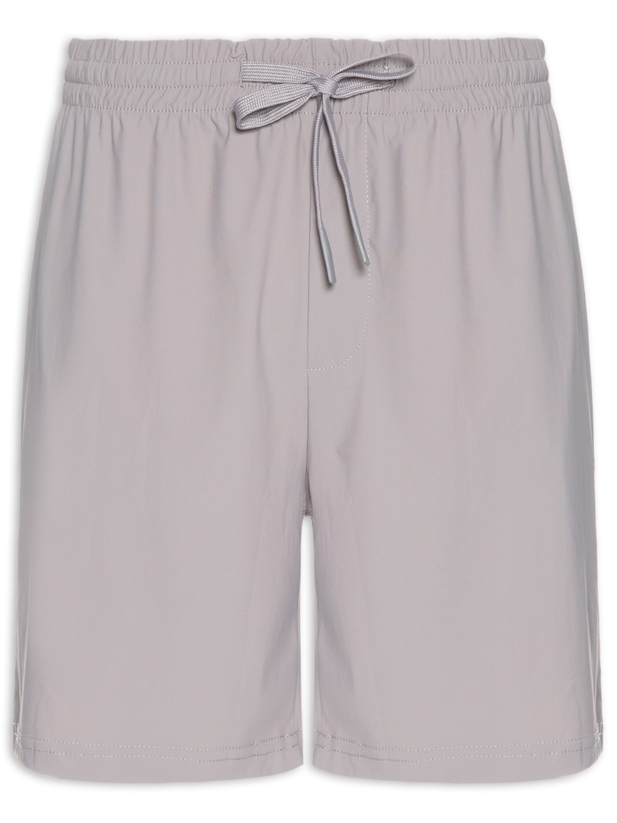 Short Masculino Beachwear Liso - Cinza