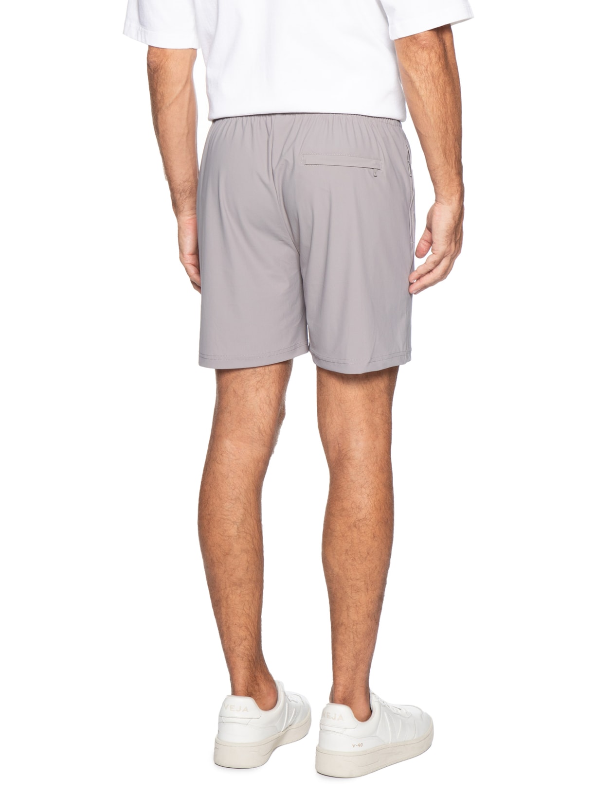 Short Masculino Beachwear Liso Cinza '2 Essential