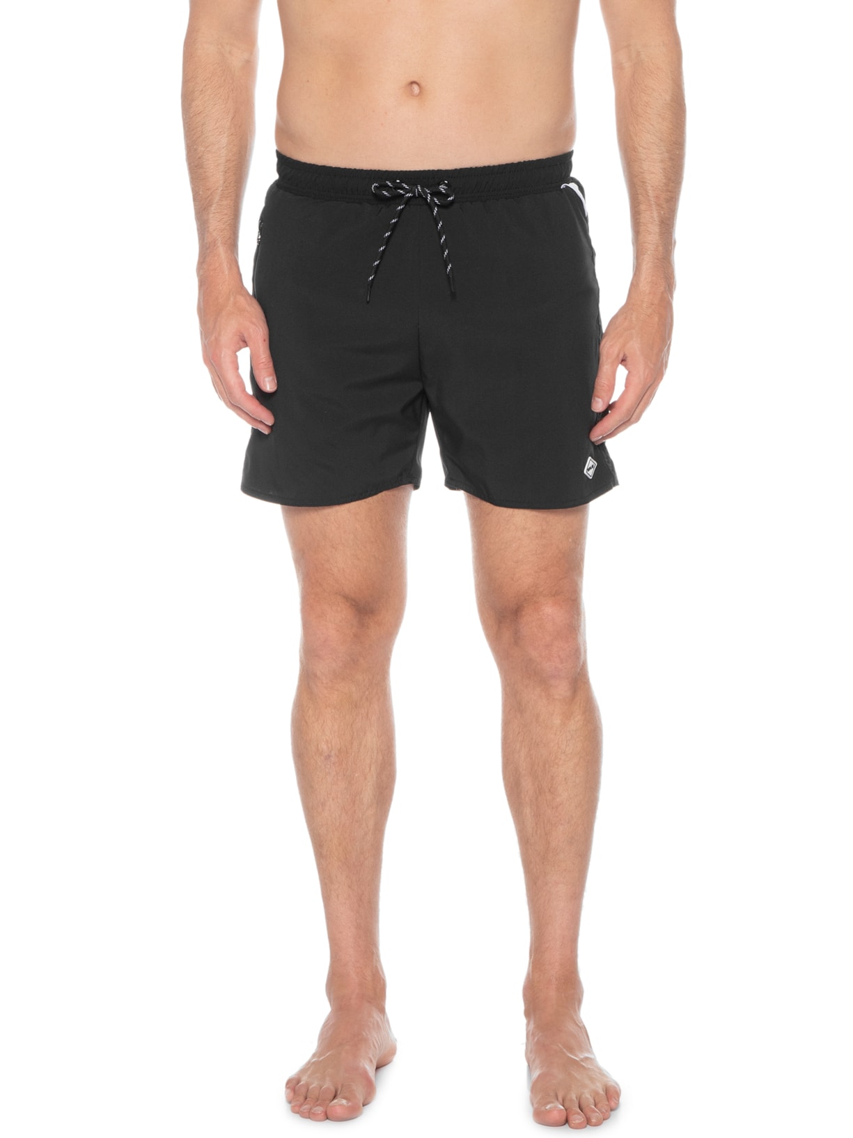 Short Masculino Beachwear Liso Veraneio Preto Replay