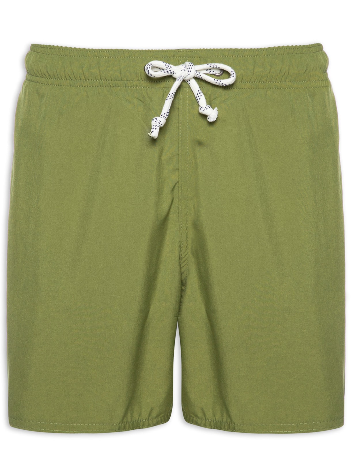 Short Masculino Beachwear Liso - Verde