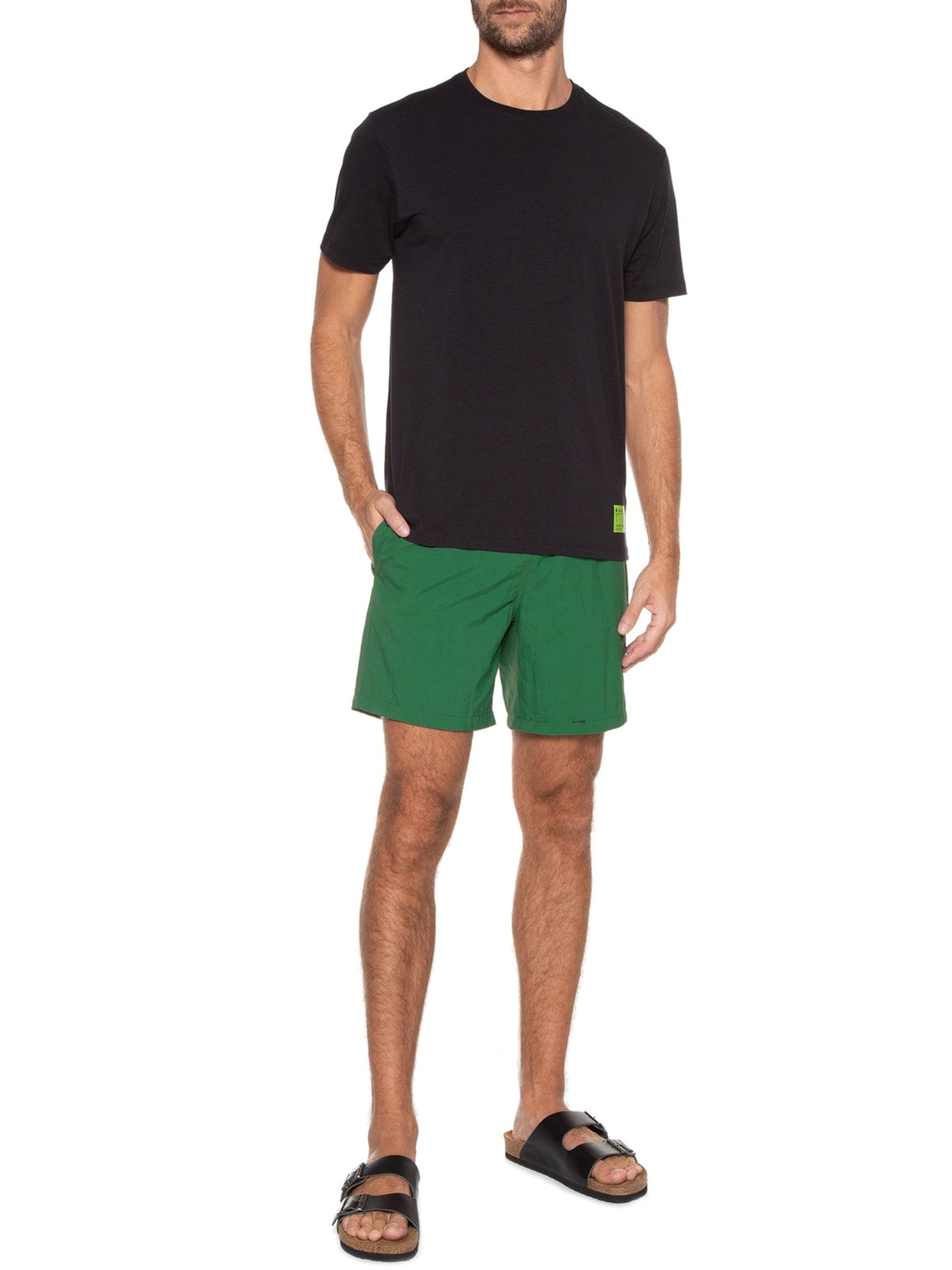 Short Masculino Beachwear Nylon Essentials Truck Verde Ellus