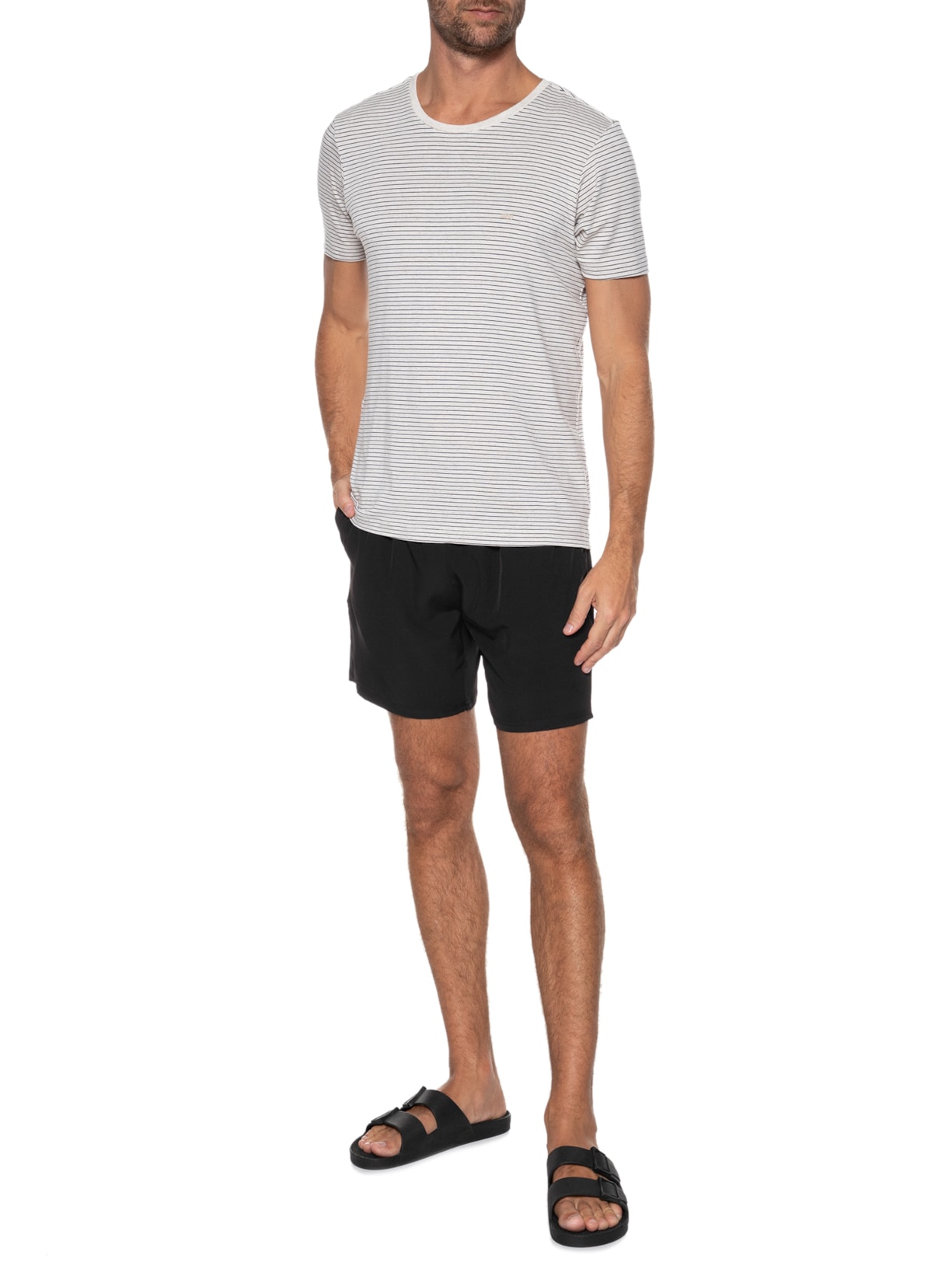 Short Masculino Beachwear Preto '2 Essential