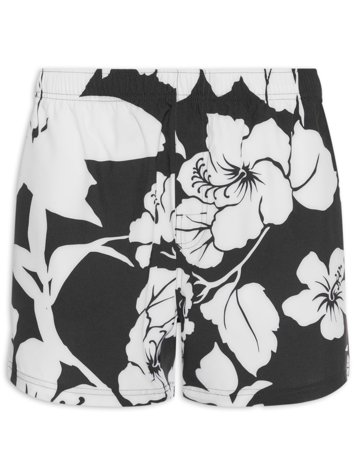 Short Masculino Beachwear Shade Hibisco – Preto Osklen