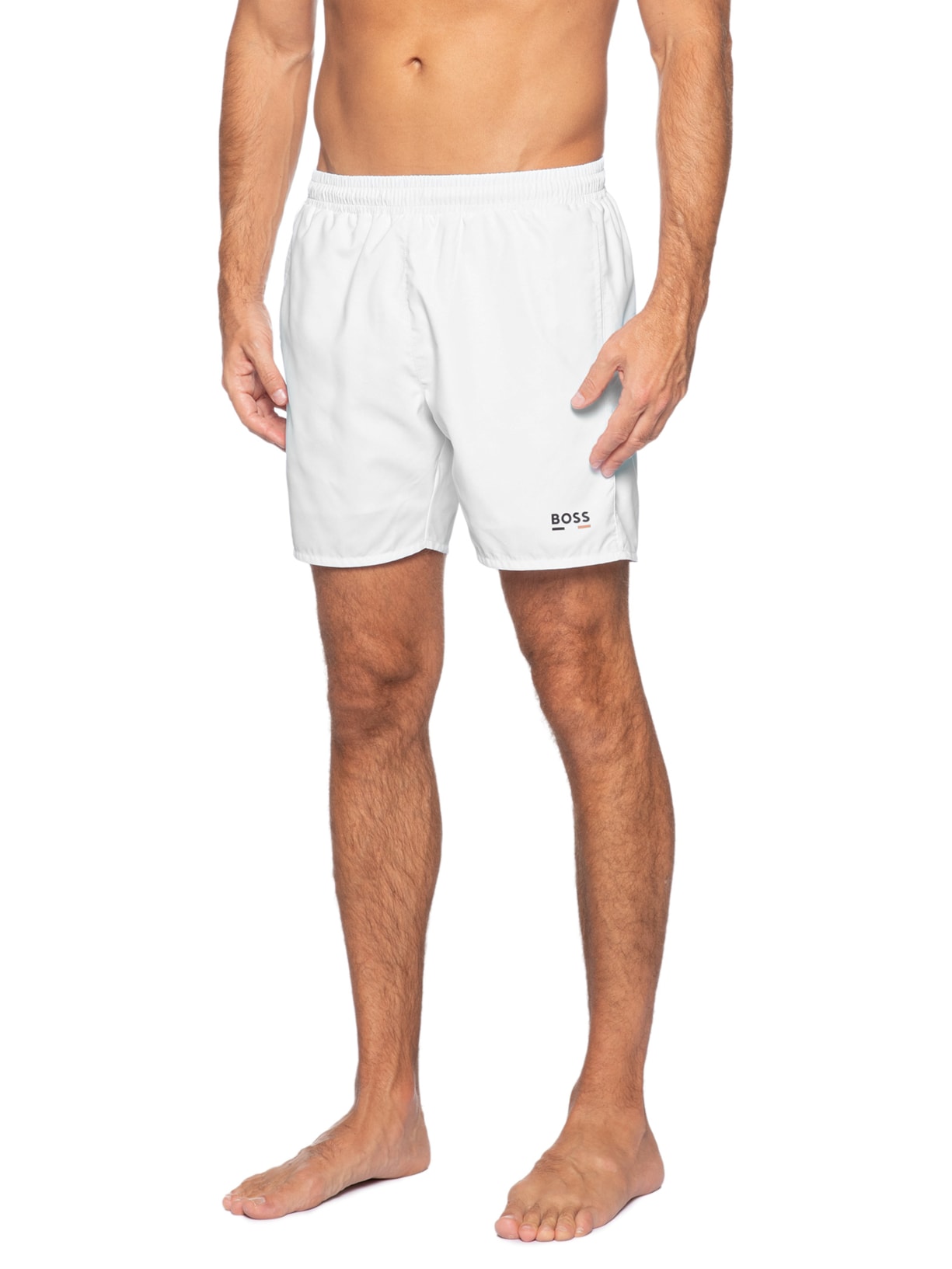 Short Masculino Beachwear Swordfish Branco Boss