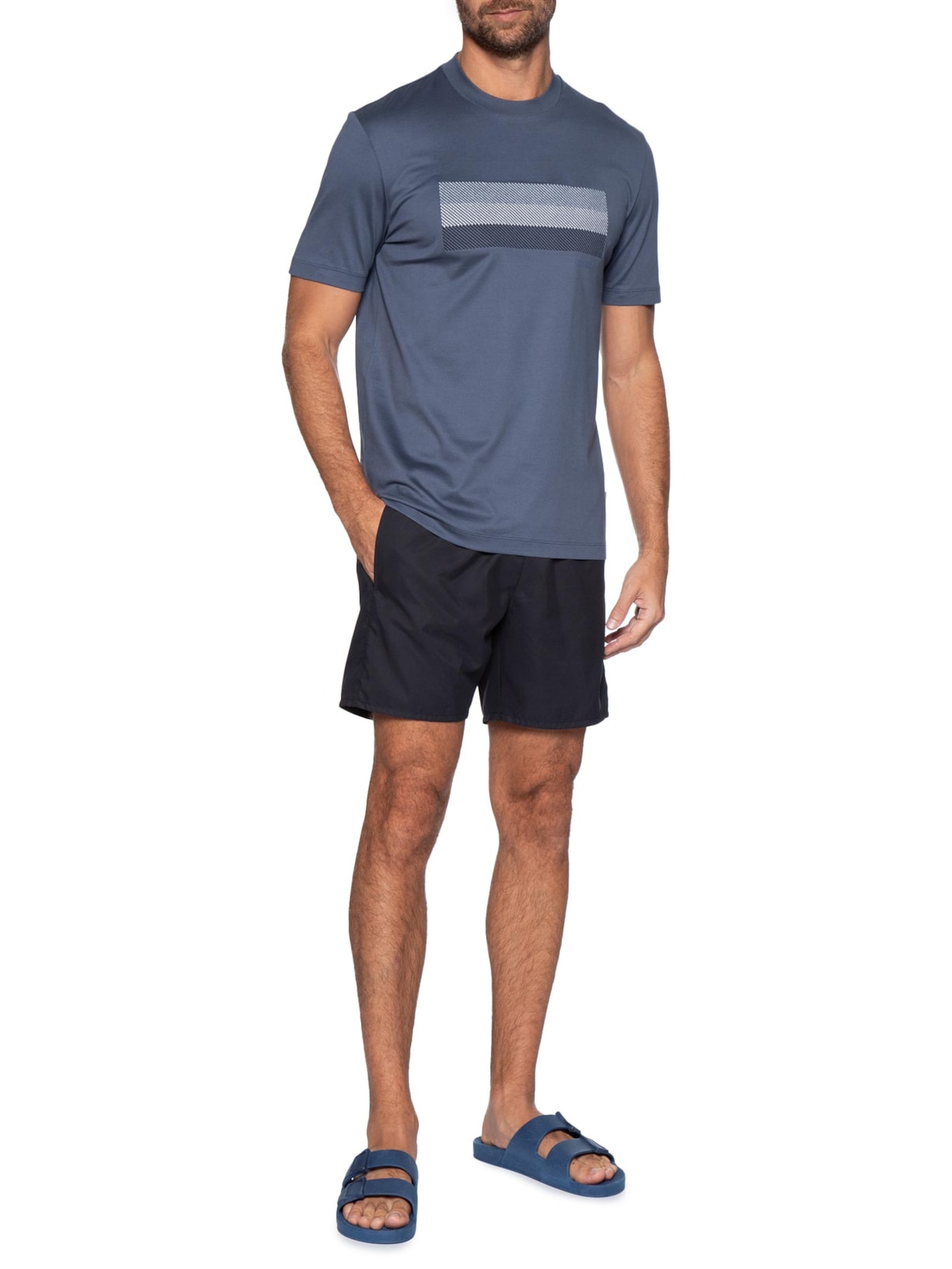 Short Masculino Beachwear Swordfish Preto Boss