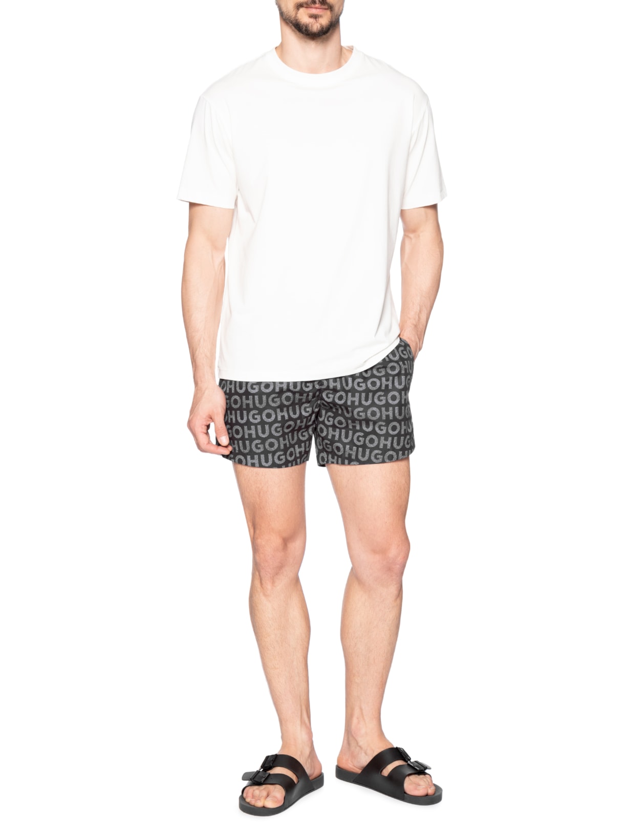 Short Masculino Beachwear Tortuga  Preto Hugo