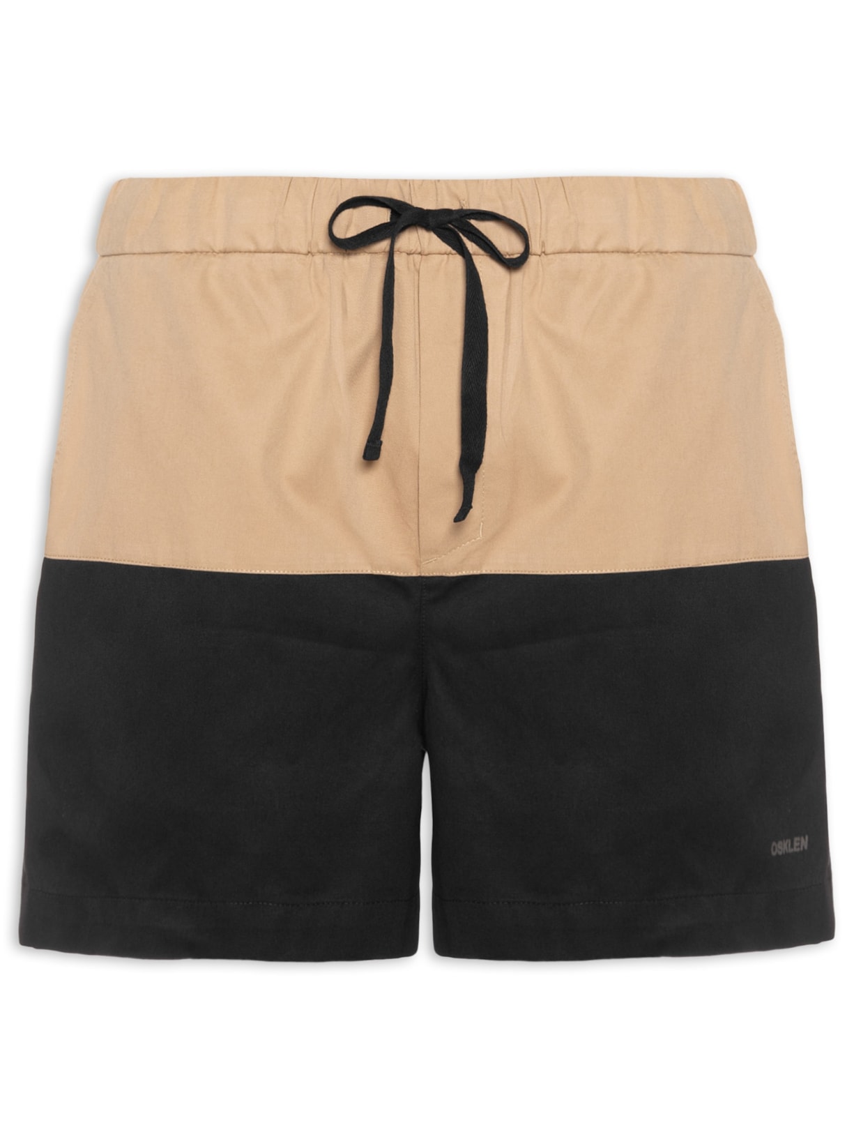 Short Masculino Bicolor Cotton - Preto