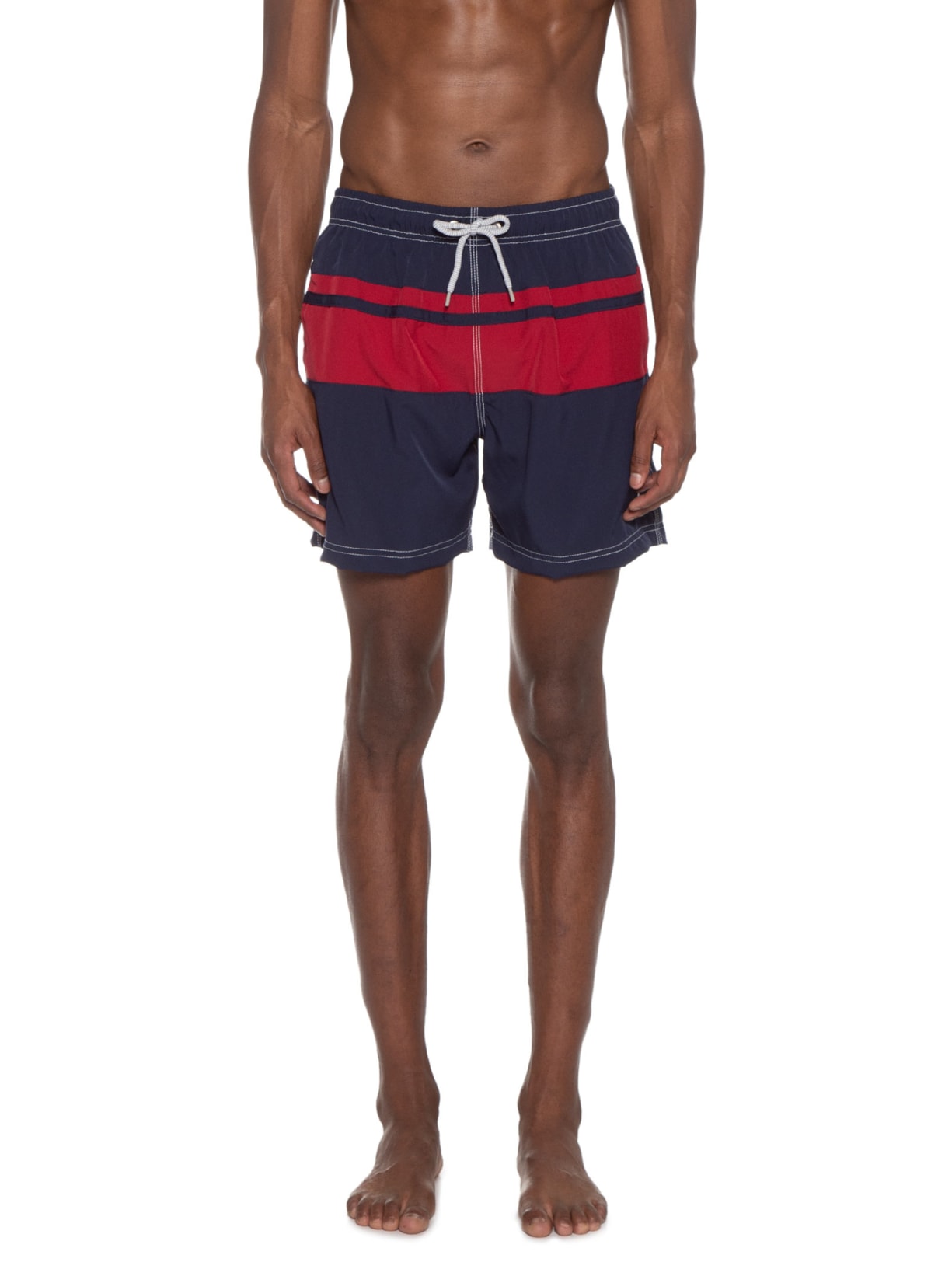 Short Masculino Bicolor Liso Azul Zapalla