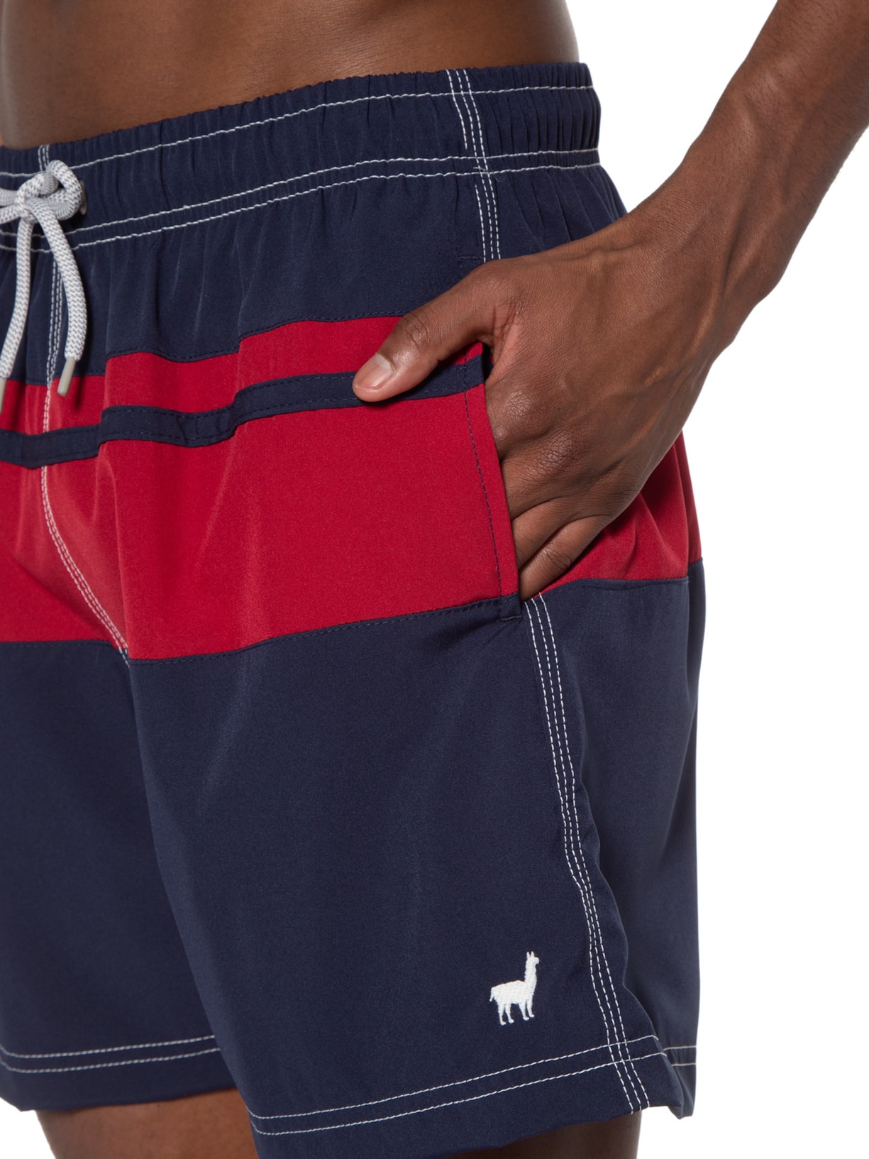 Short Masculino Bicolor Liso Azul Zapalla