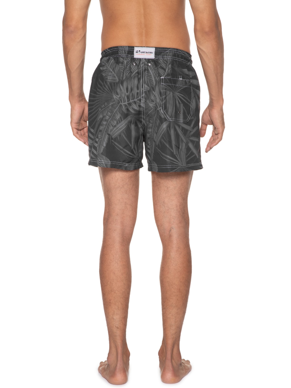 Short Masculino Black Plants Preto La Moustache