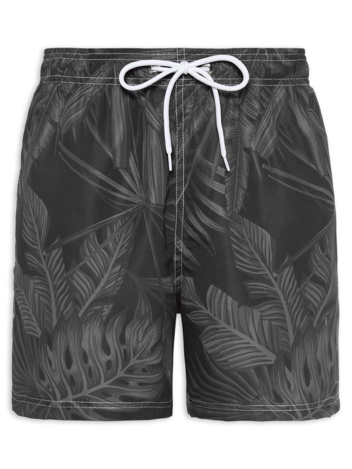 Short Masculino Black Plants Preto La Moustache