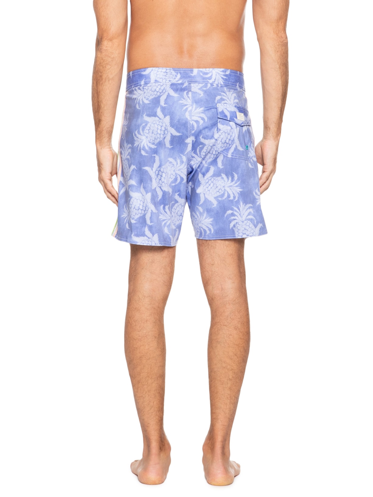 Short Masculino Board Abacaxi Azul Pineapple
