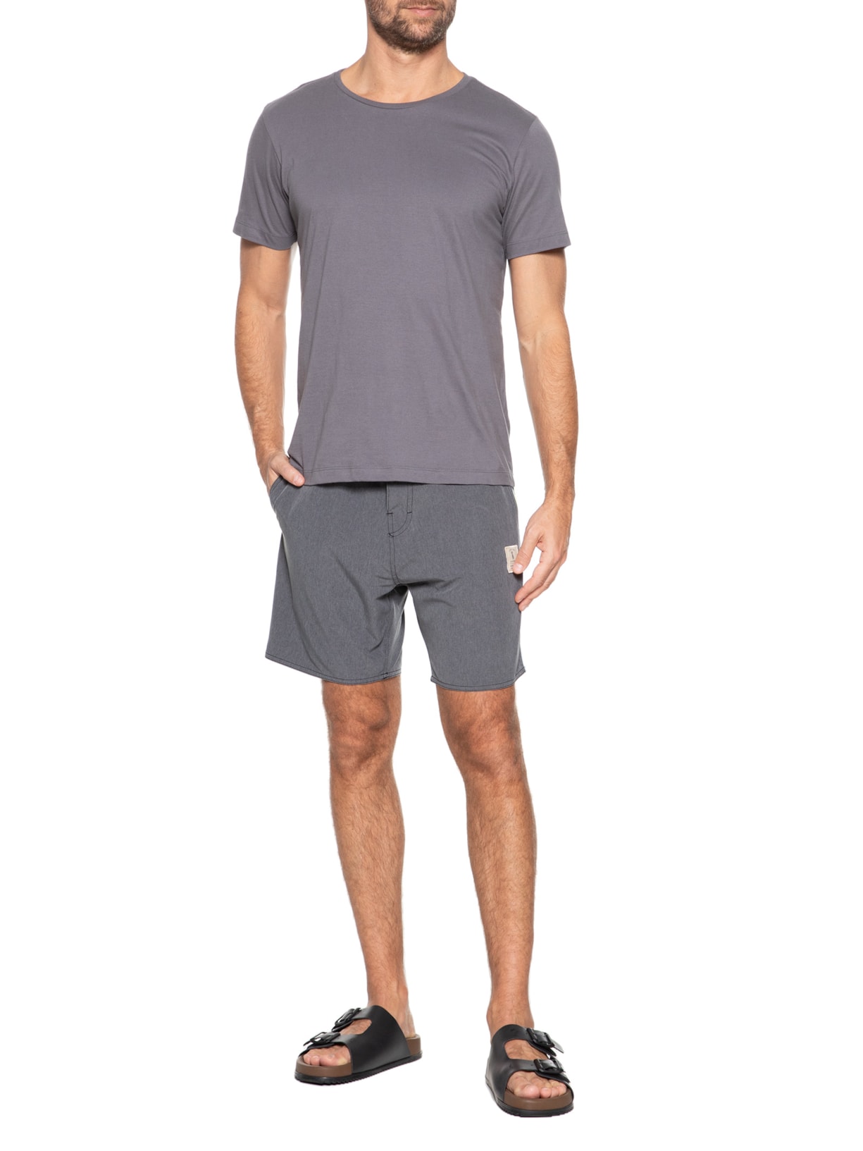 Short Masculino Board Big Surf Cinza Pineapple