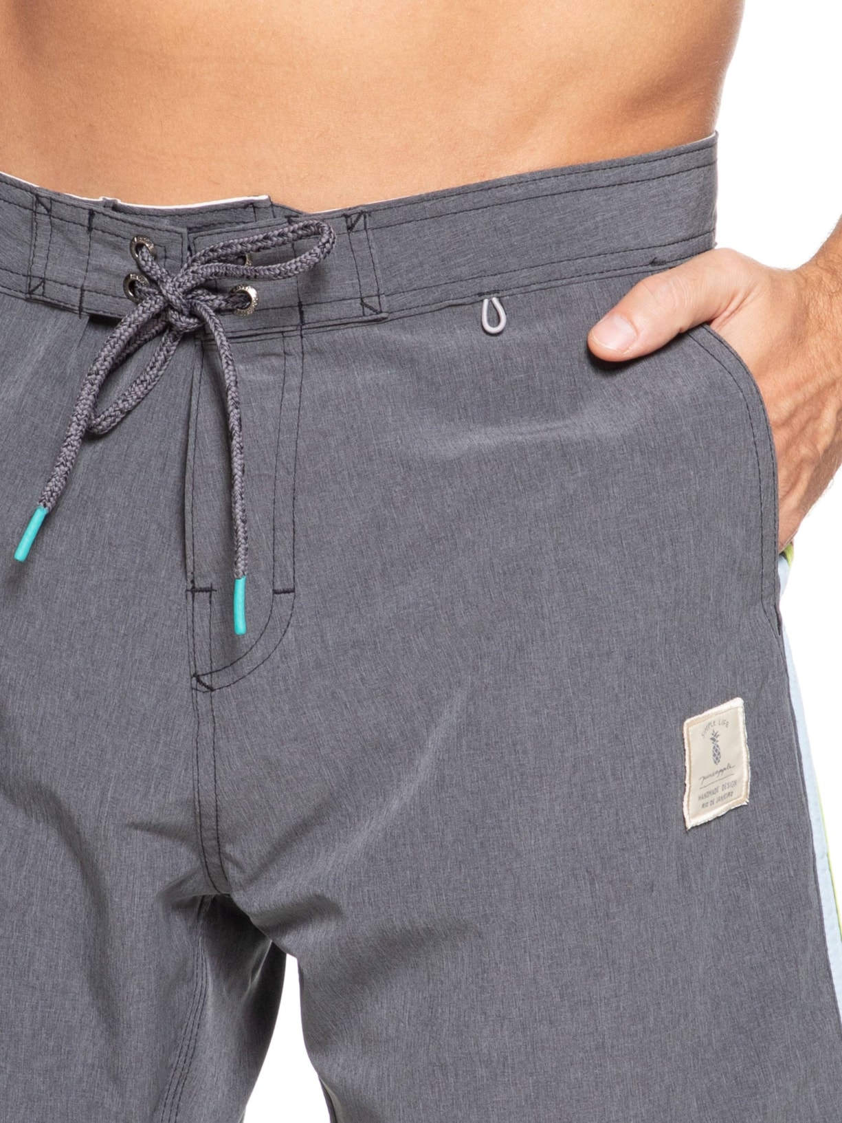 Short Masculino Board Big Surf Cinza Pineapple