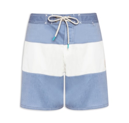Short Masculino Board Faixa - Azul