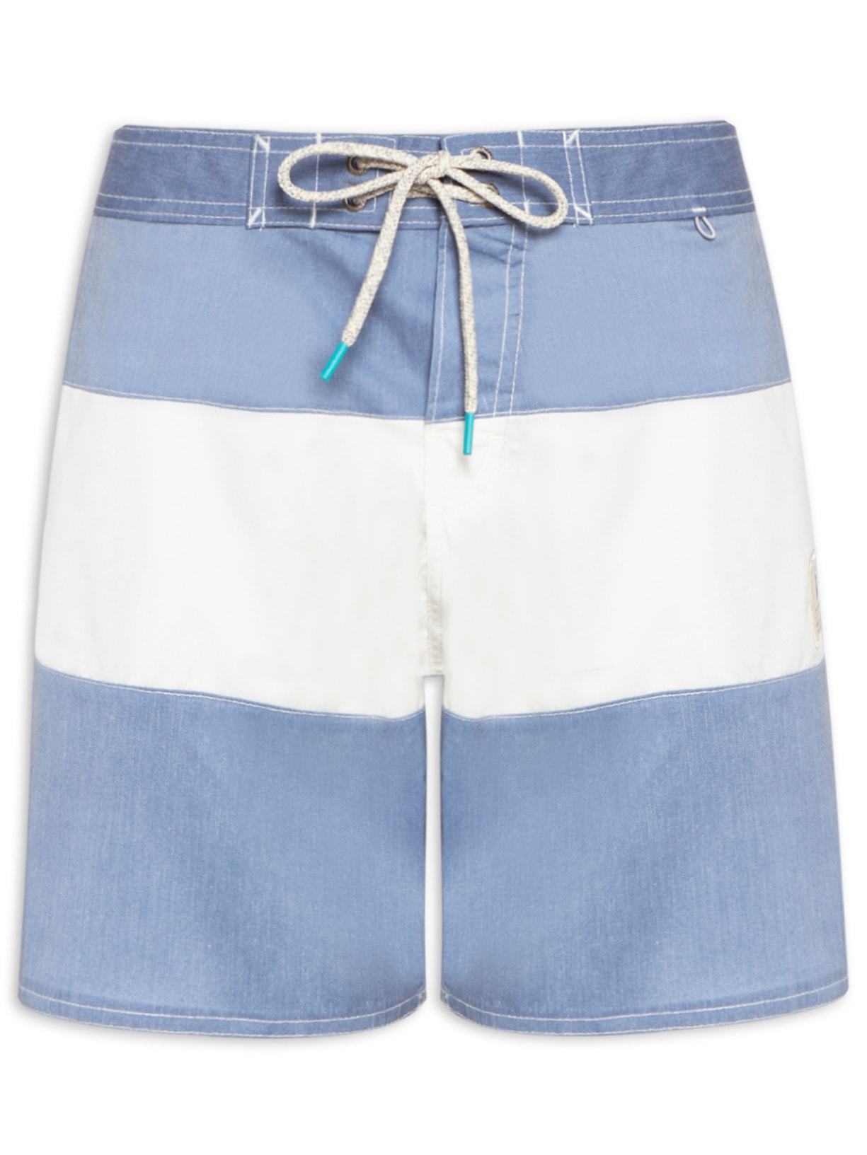 Short Masculino Board Faixa - Azul