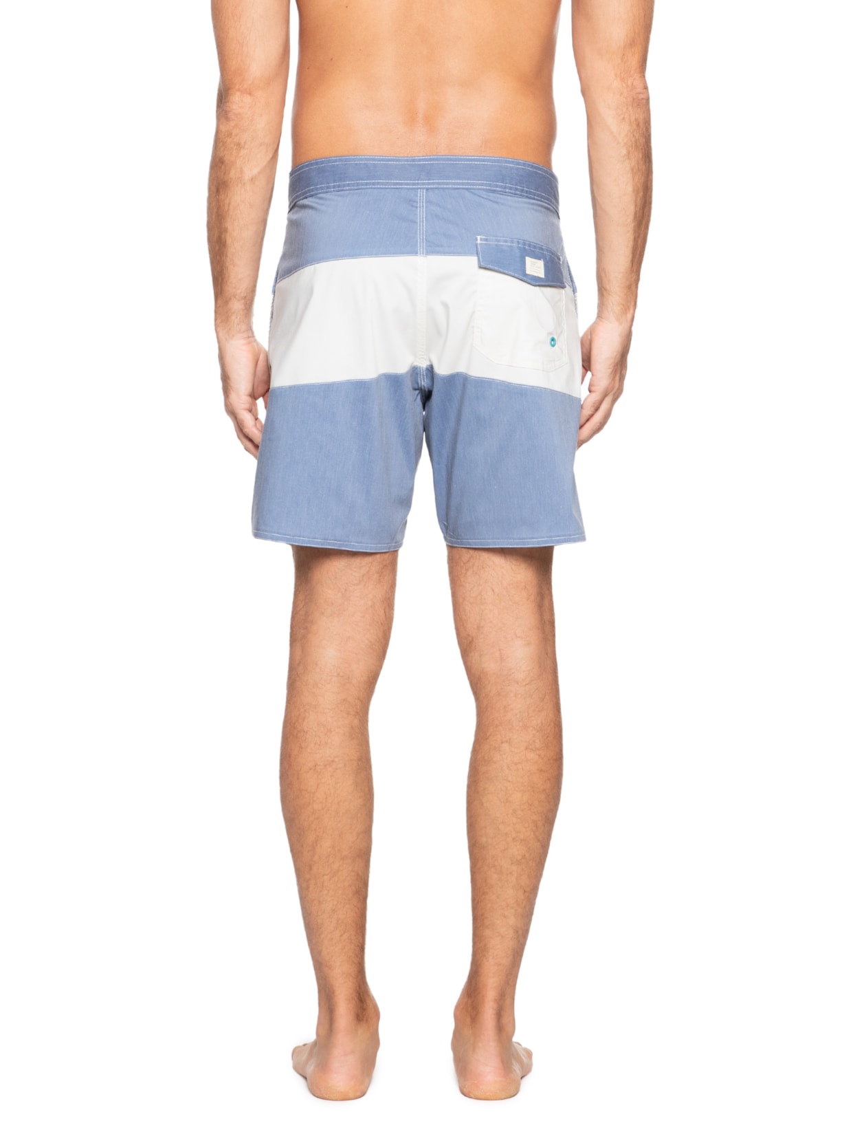 Short Masculino Board Faixa Azul Pineapple