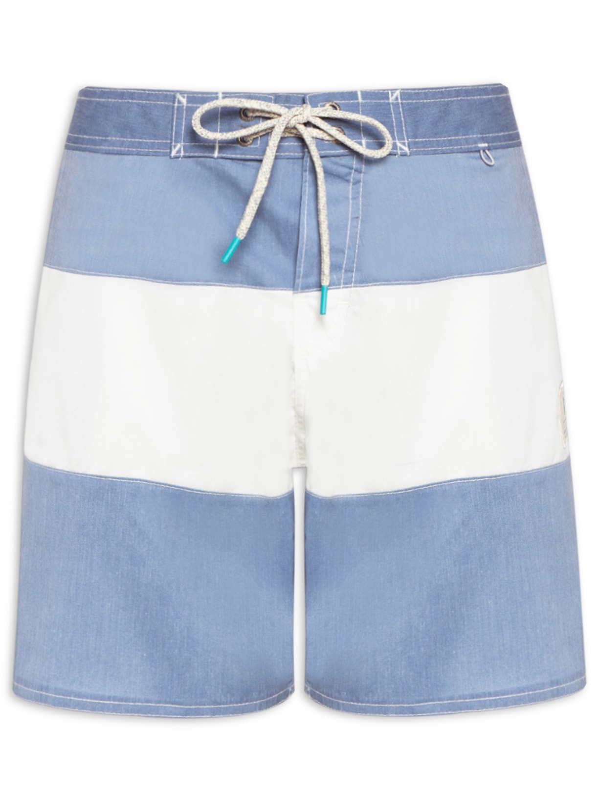 Short Masculino Board Faixa - Azul