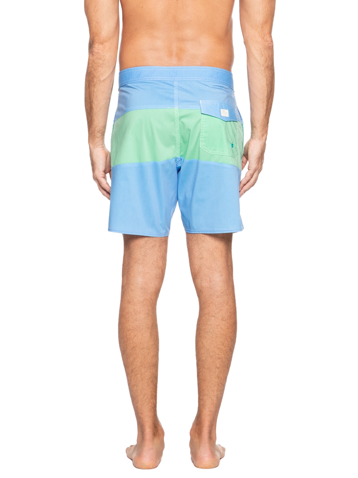 Short Masculino Board Faixa Azul Pineapple