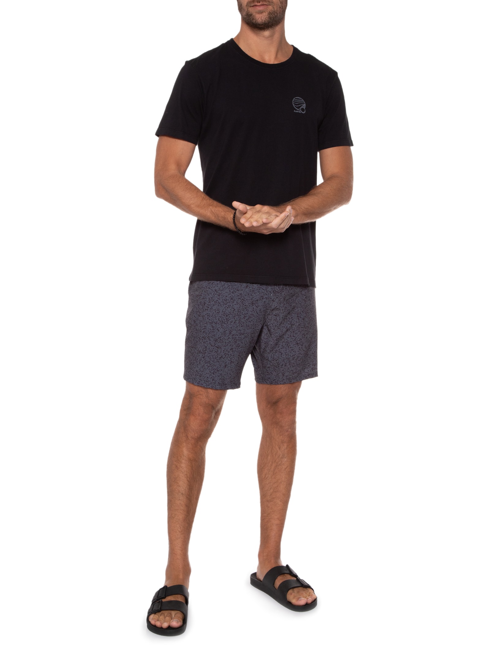 Short Masculino Board Laces - Austral - Cinza