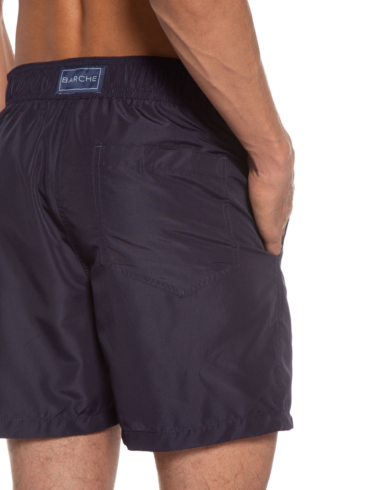 Short Masculino Board Liso Azul Barche