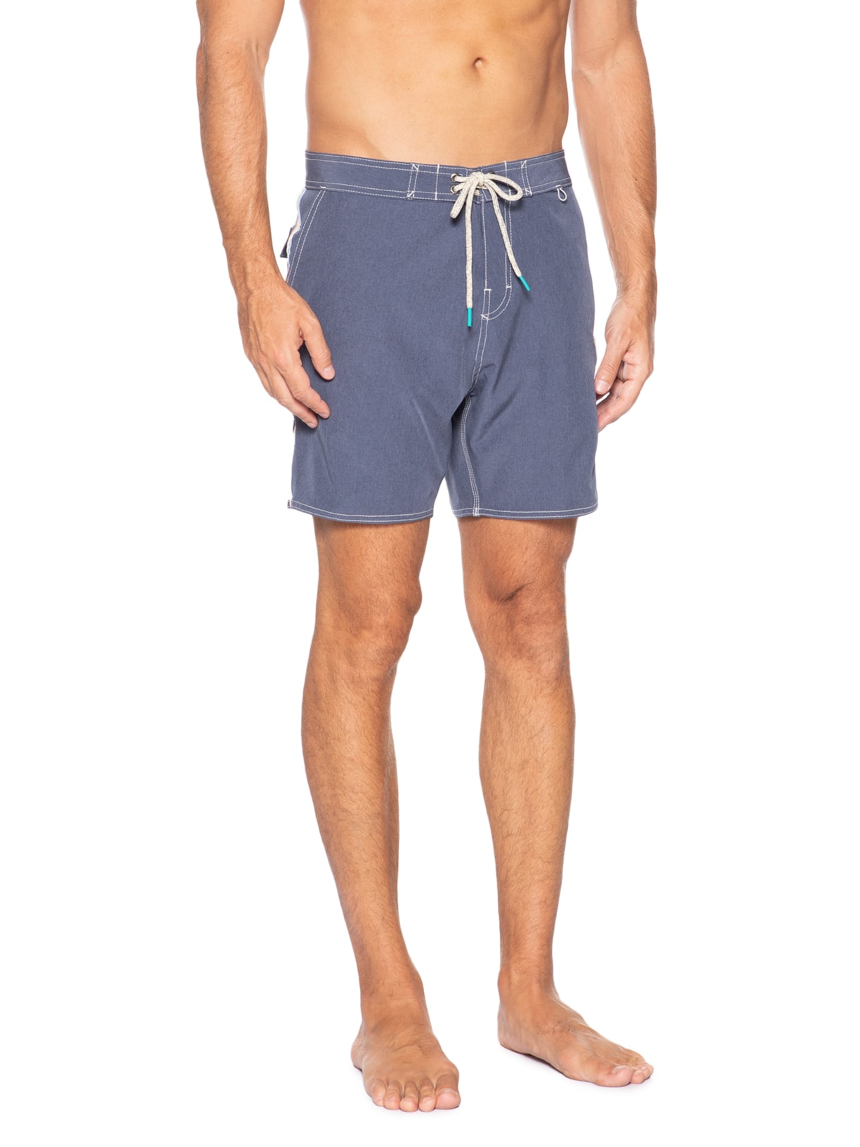 Short Masculino Board Liso Beachwear Azul Pineapple