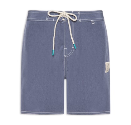 Short Masculino Board Liso Beachwear - Azul